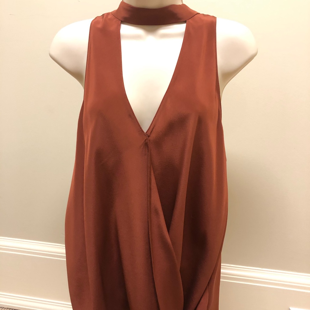 Amanda Uprichard Orange Tank Top